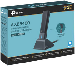 TP-LINK ARCHER TXE70UH WI-FI 6E HIGH GAIN TRI-BAND WIRELESS USB ADAPTER, ULTRA-LOW LATENCY