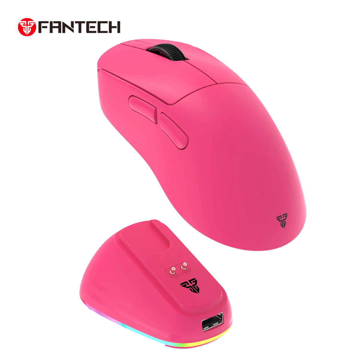 Fantech Wg14e Yari E Ergonomic Wireless Gaming Mouse Pink