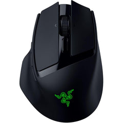 Razer Basilisk Mobile Portable Ergonomic Wireless Gaming Mouse: 10 Programmable Controls Hyperscroll Optical Switches Gen 3 Long Battery Life Ai Prompt 2.4 Ghz, Bluetooth, Usb C