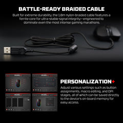 Fantech RGB gaming mouse for computer setup