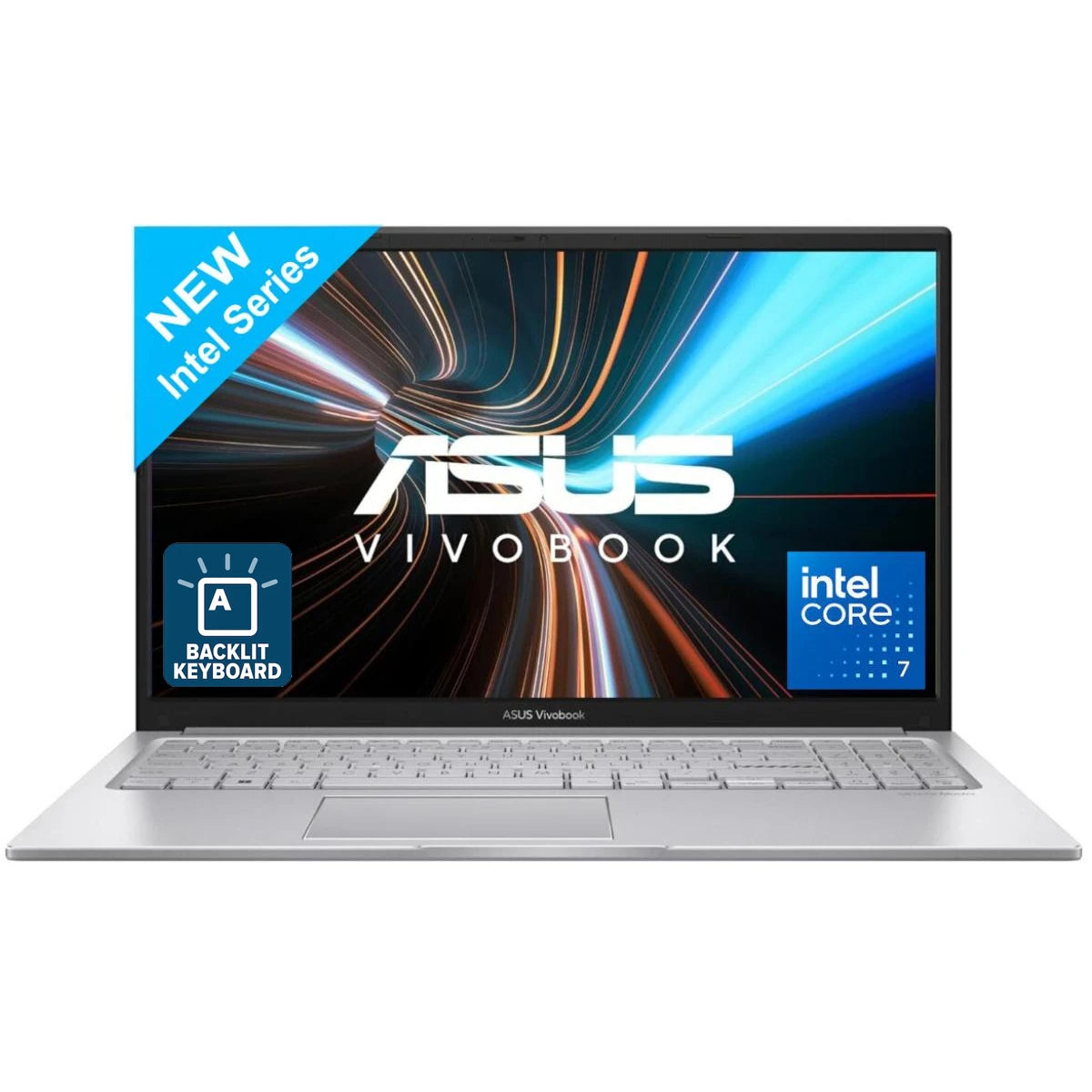 ASUS Vivobook 15 (2025) F1504 Intel Core 7 10-Cores Fast Charge Better Sound Military-Grade Standard & Backlit Keyboard , Cool Silver