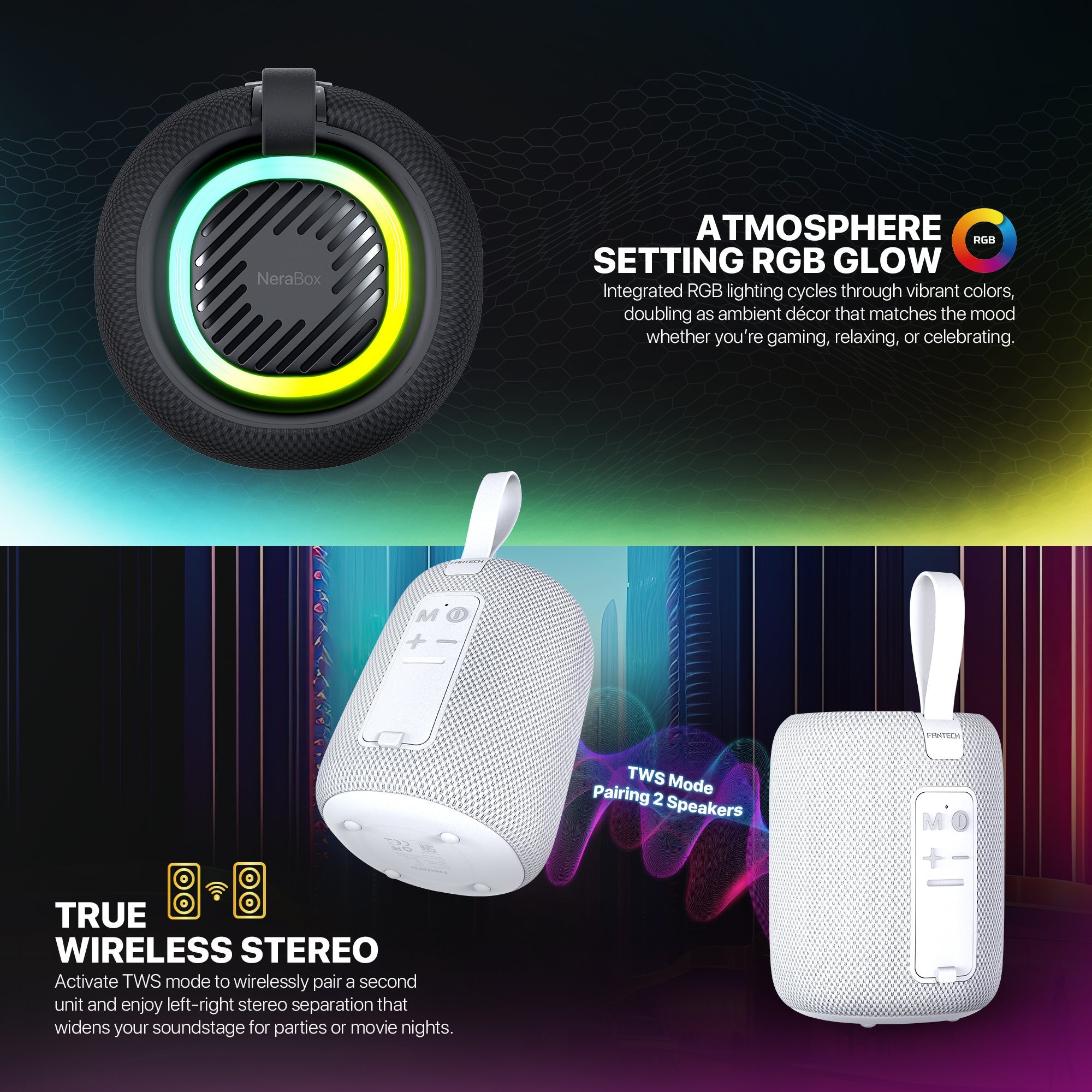 Fantech speaker for audio playback