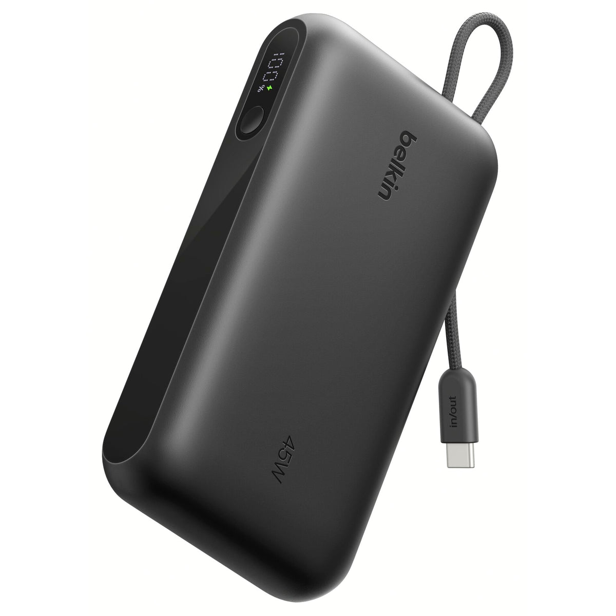 Belkin UltraCharge Power Bank 20K 45W with Integrated Cable and Display
