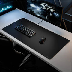 Glorious GMP 2 3XL Extended Gaming Black Smooth Cloth & Anti - Slip Rubber Base Mouse pad, Stitched Edges, Spill - Resistant 122x61x3mm