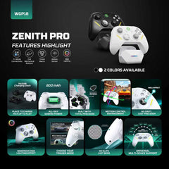 Fantech ZENITH PRO Wireless Gamepad RGB Multi-Platform Hall-Effect Game Controller with Charging Dock