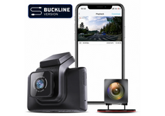Hikvision AE-DC4328-K5 (2CH) (BUCKLINE) - Dual-Channel Dash Camera, 1440P Front + 1080P Rear, GPS, Wi-Fi, IPS Touch Screen