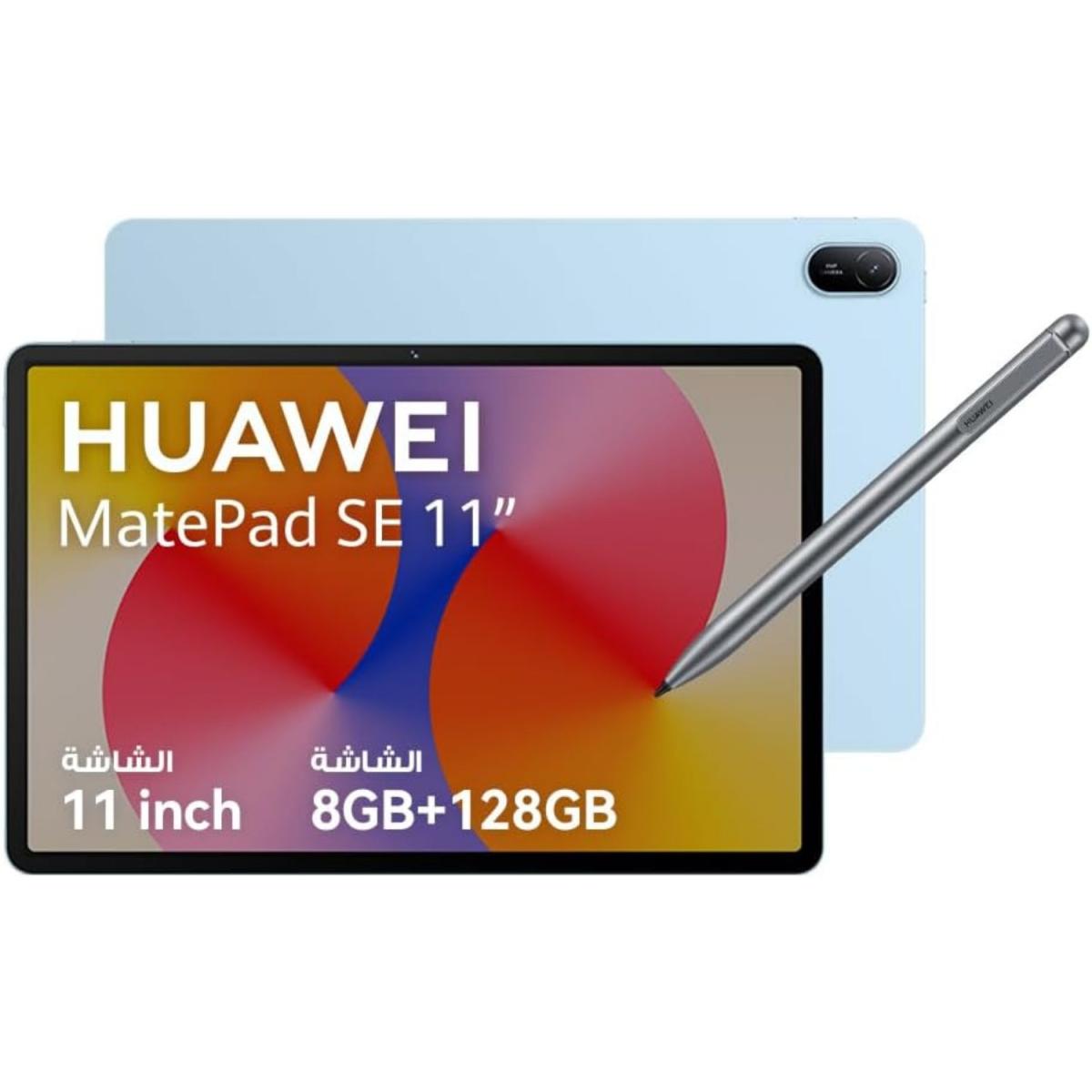 Huawei Matepad Se 11 (2025) 11.0" Android Wifi Tablet (128gb Storage / 8gb Memory) W/ Metal Unibody & Eye Comfort Display & Big Battery + Free Huawei Cover + Huawei M Pen Lite , Blue - CompuMe