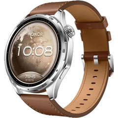 HONOR Watch 6 Smart Watch, 1.46" AMOLED 3000 nits Fitness Tracker, 35 Days Battery Life, 5ATM IP69 Water Resistant, Football & Badminton Sports Modes, All-day Health Monitoring (Brown)