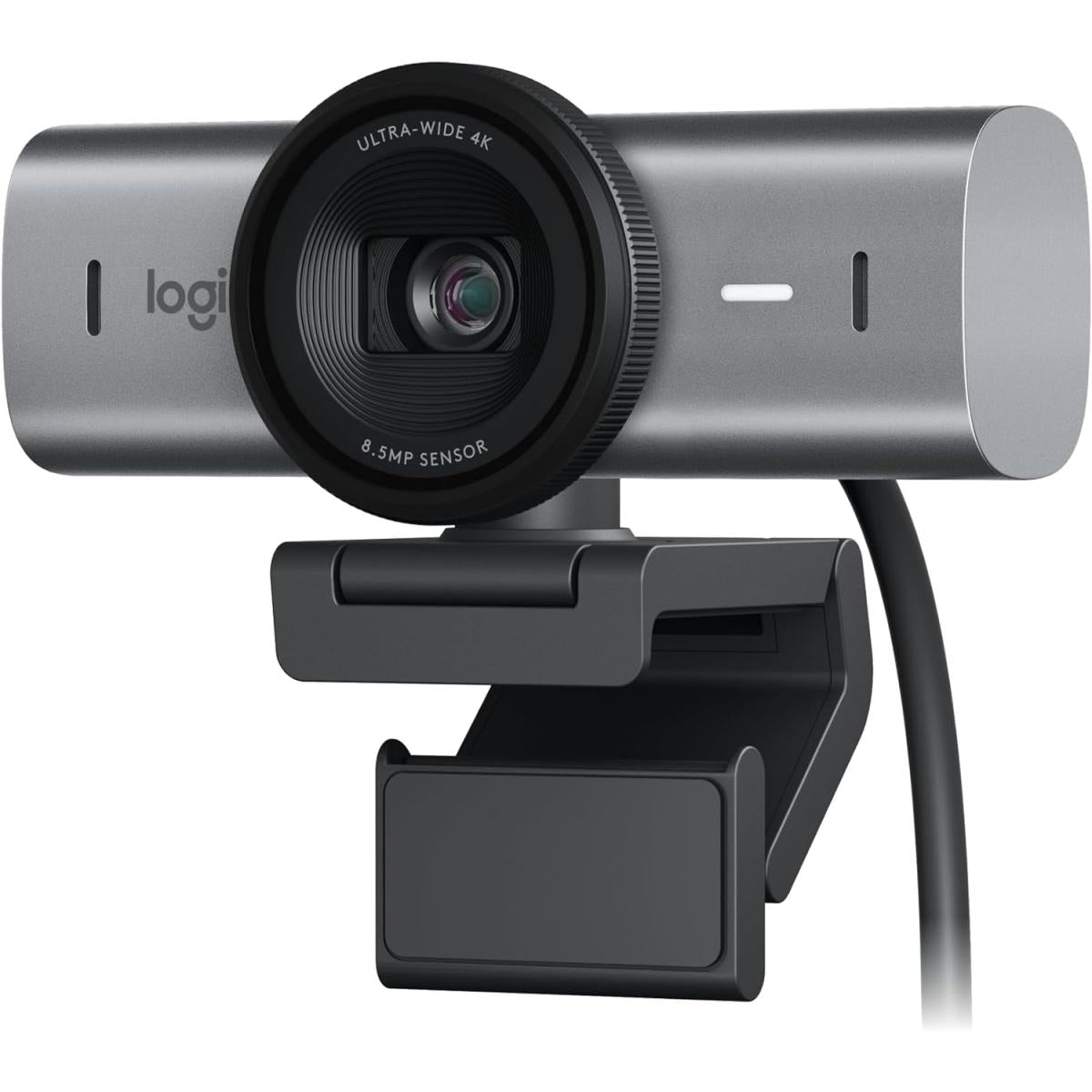Logitech MX Brio Ultra HD 4K Streaming Webcam 1080p at 60 FPS USB-C Webcam Cover For Microsoft Teams, Zoom, Google Meet - Graphite
