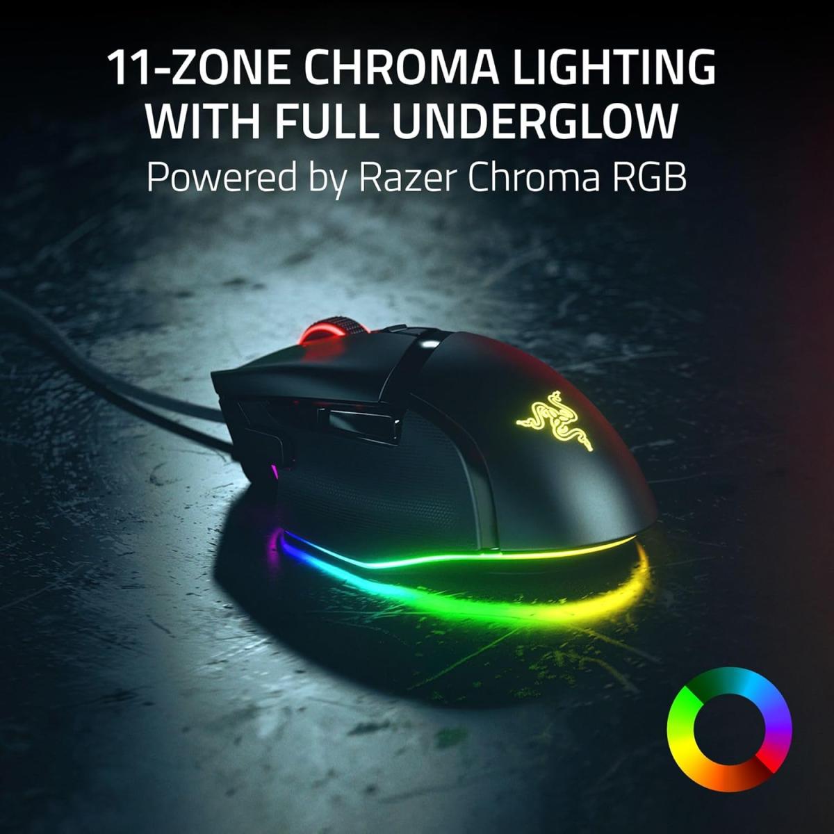 Razer Basilisk V3 35k Wired Gaming Mouse, Right Handed, Focus Pro 35k Optical Sensor Gen 2, 35000 Max Dpi, Optical Mouse Switches Gen 3, 4 Way Razer Hyperscroll Tilt Wheel, Black Razer Basilisk V3 35k Wired Gaming Mouse, Right Handed, Focus Pro 35k Optical Sensor Gen 2, 35000 Max Dpi, Optical Mouse Switches Gen 3, 4 Way Razer Hyperscroll Tilt Wheel, Black
