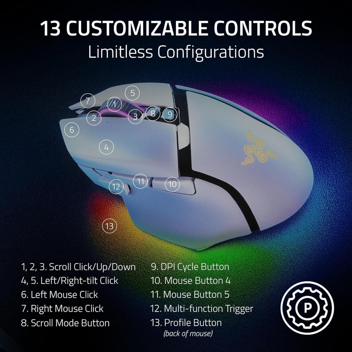 Razer wireless gaming mouse for computer setup