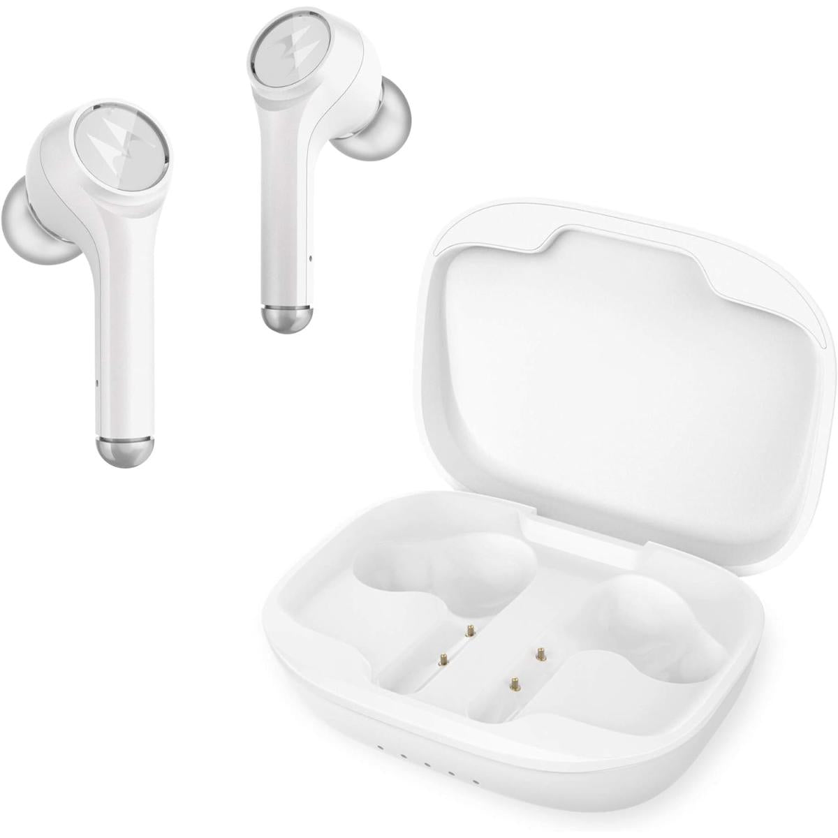 Motorola Vervebuds 800 True Wireless In Ear Ipx4 Cordless Earbuds W/ Dual Noise Cancelling Mic Charging Case Bluetooth 5.0 6h Playtime