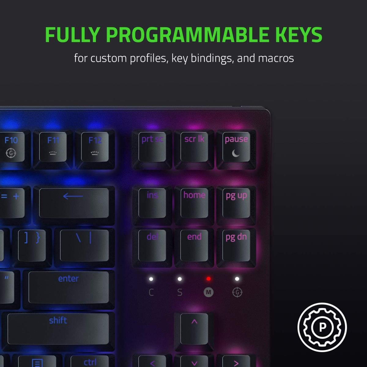 Razer Blackwidow V3 Tenkeyless Tkl Mechanical Gaming Keyboard: Green Mechanical Switches Taile & Clicky Chroma Rgb Lighting Compa Form Faor Programmable Macros Razer Blackwidow V3 Tenkeyless Tkl Mechanical Gaming Keyboard: Green Mechanical Switches Taile & Clicky Chroma Rgb Lighting Compa Form Faor Programmable Macros