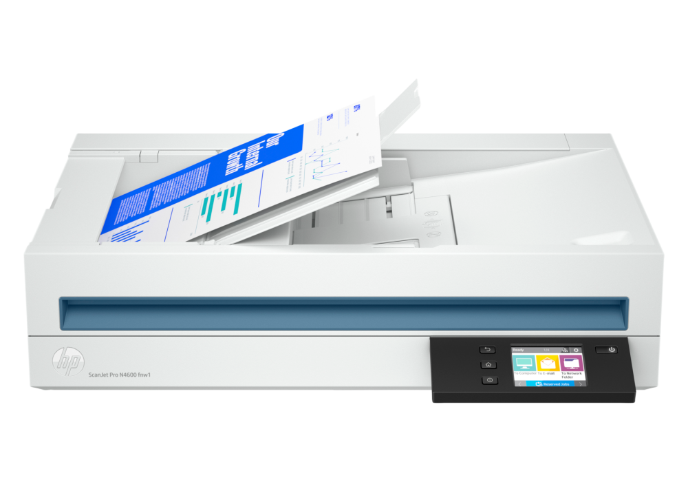 HP ScanJet Pro N4600FNW1 Fast 2-Sided Scan & Auto Document Feeder & Wireless up to 40 ppm