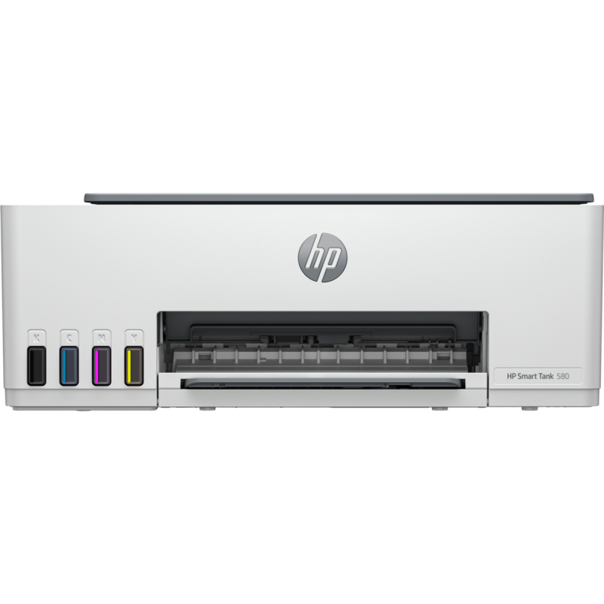 HP Smart Tank 580 All-in-One (Print/Copy/Scan) WiFi (Bluetooth, USB, Wi-Fi) Colour Wireless Ink Printer, 400 to 800 Recommended Monthly Page Volume, Smart buttons, Low-on-ink sensors | 1F3Y2A | - CompuMe