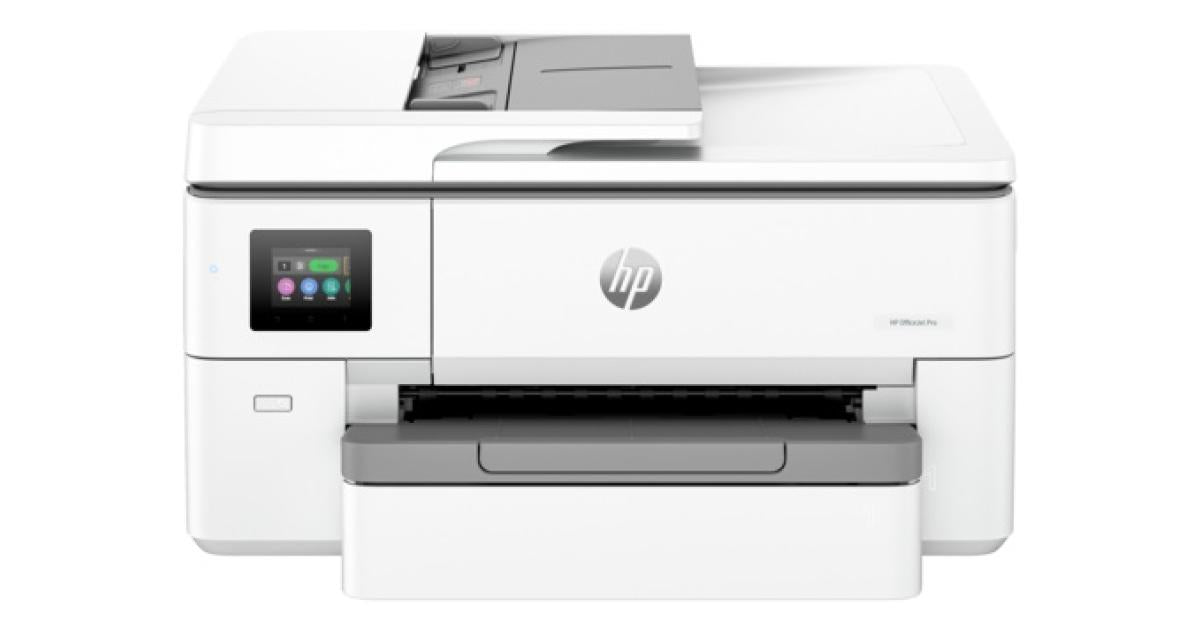 HP OfficeJet Pro 9720 Wide Format All-in-One Printer, Color, Print, Copy, Scan, Wireless, Automatic document feeder, Two-sided printing, Scan to pdf, Touchscreen, Cement Maximum printer media size A3