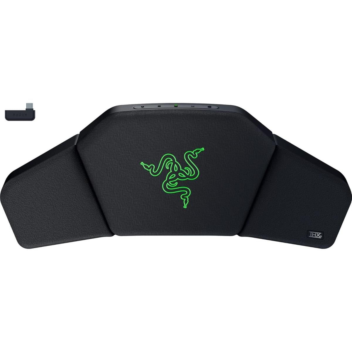Razer Clio Wireless Speaker Head Cushion: Thx Spatial Audio Enabled Integrated Near Field Dual Speakers Multiple Audio Setups Two 43 Mm Full Range Drivers + Aluminum Cone Bluetooth & Usb C