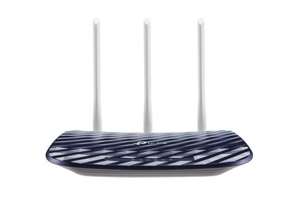 TP-Link AC750 Dual Band Wireless Cable Router, 4 10/100 LAN + 10/100 WAN Ports, Support Guest Network and Parental Control, 750Mbps Speed Wi-Fi, 3 Antennas (Archer C20) Blue, 2.4 GHz
