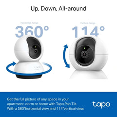 TP-LINK TAPO C220 PAN AND TILT AI HOME SECURITY WI-FI CAMERA 2K QHD BABY MONITOR, MOTION DETECTION, MOTION TRACKING, 2-WAY AUDIO, NIGHT VISION