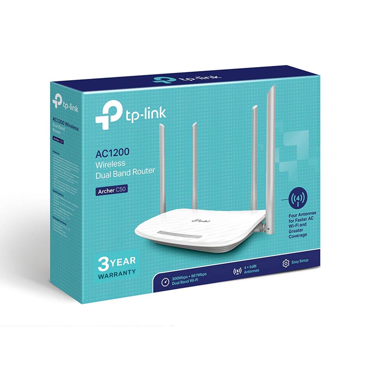 TP-Link ARCHER C50 AC1200 Dual Band Router