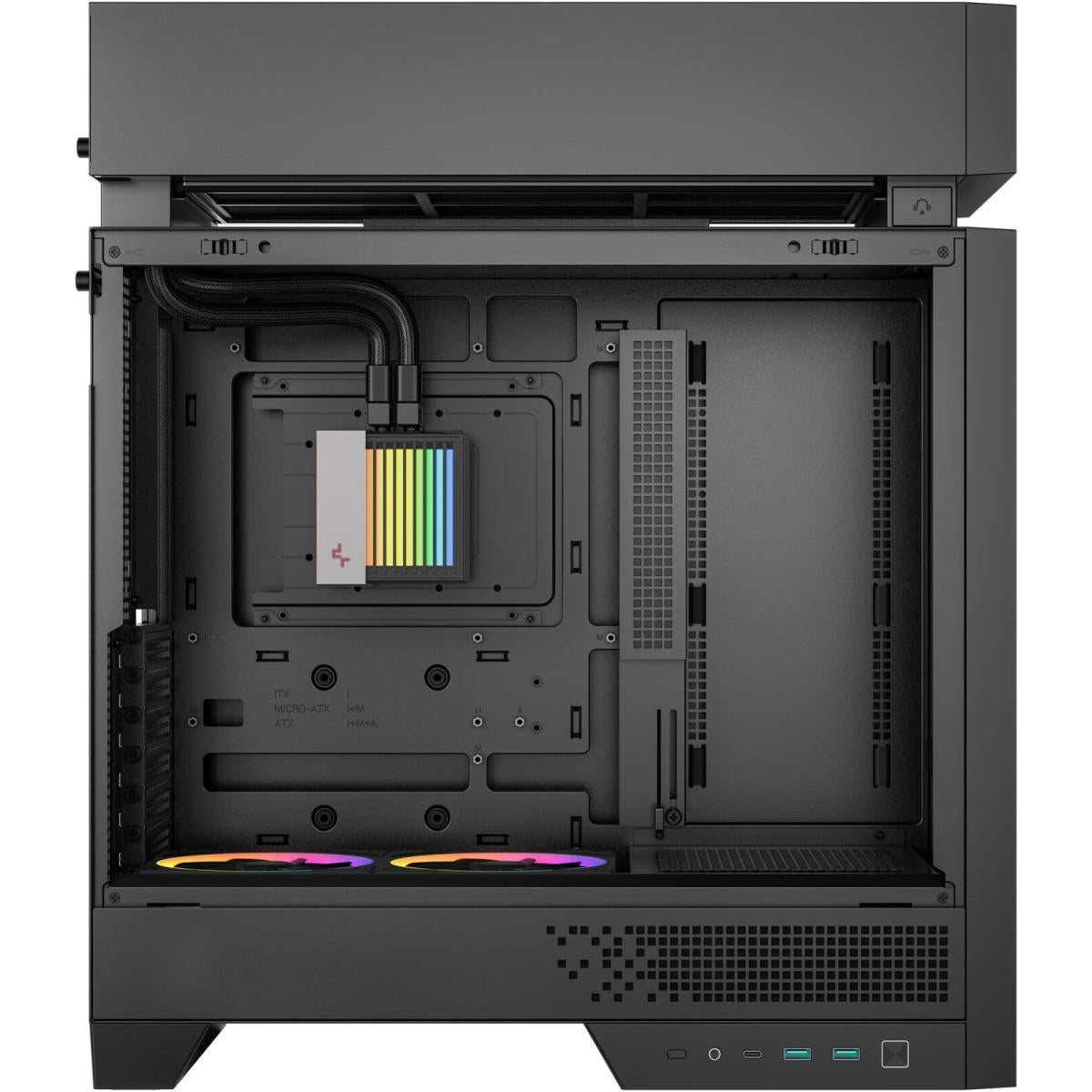 DeepCool ARGB PC case for desktop computer builds and component installation