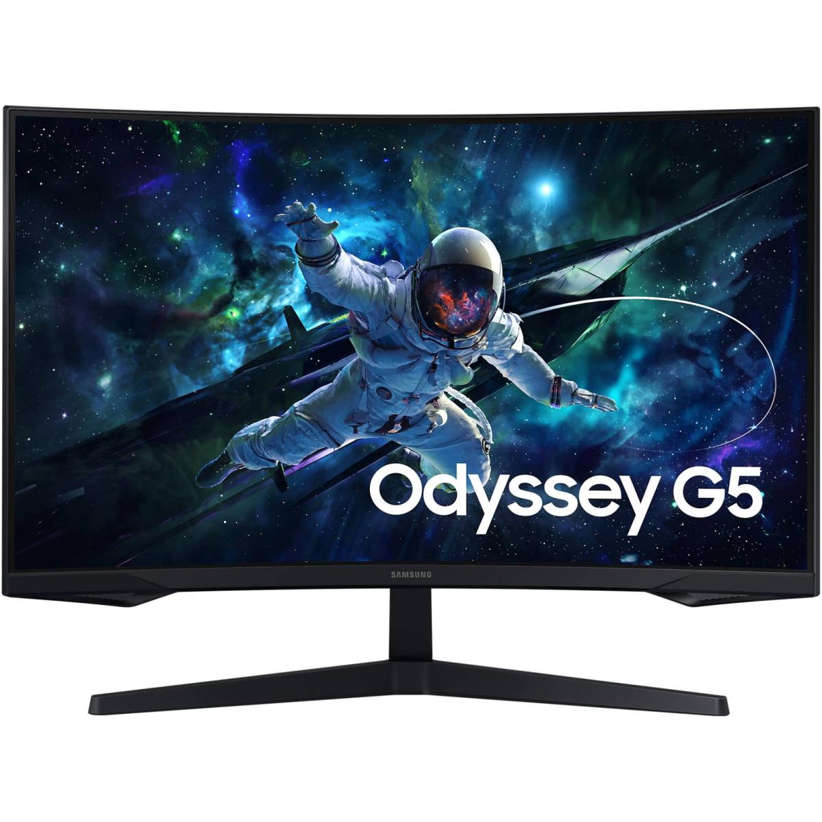 Samsung 32" Odyssey G5 G55c (2023) 2k Hdr10 165hz 1ms 1000r Curved Amd Freesync Eye Care Black - CompuMe