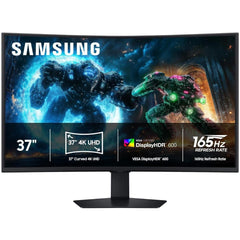 Samsung Odyssey G7 G75f 37" Curved 1000r 4k Wuhd Ultra Wide 165hz 1ms Hdr 600 Freesync Premium Pro W/ Hdmi 2.1 & Adjustable Stand