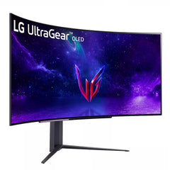 LG 45GR95QE-B 45-INCH ULTRAGEAR OLED CURVED GAMING MONITOR WQHD WITH 240HZ REFRESH RATE 0.03MS RESPONSE TIME