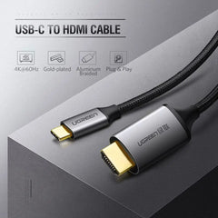 UGREEN 50570 USB-C THUNDERBOLT 4 TO HDMI 4K6HZ CABLE - 1.5 M