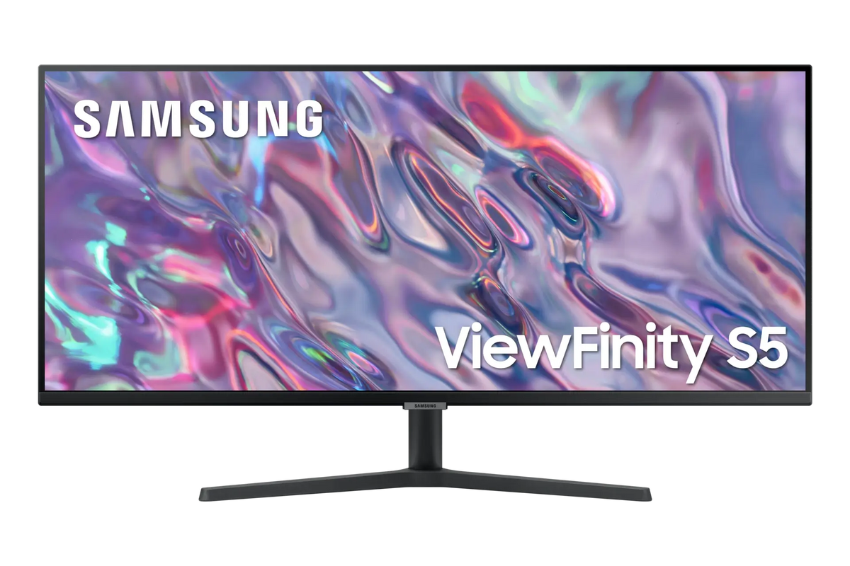 SAMSUNG ViewFinity S5 C500 34-inch UWQHD 2K Flat Business Monitor 100Hz 5ms