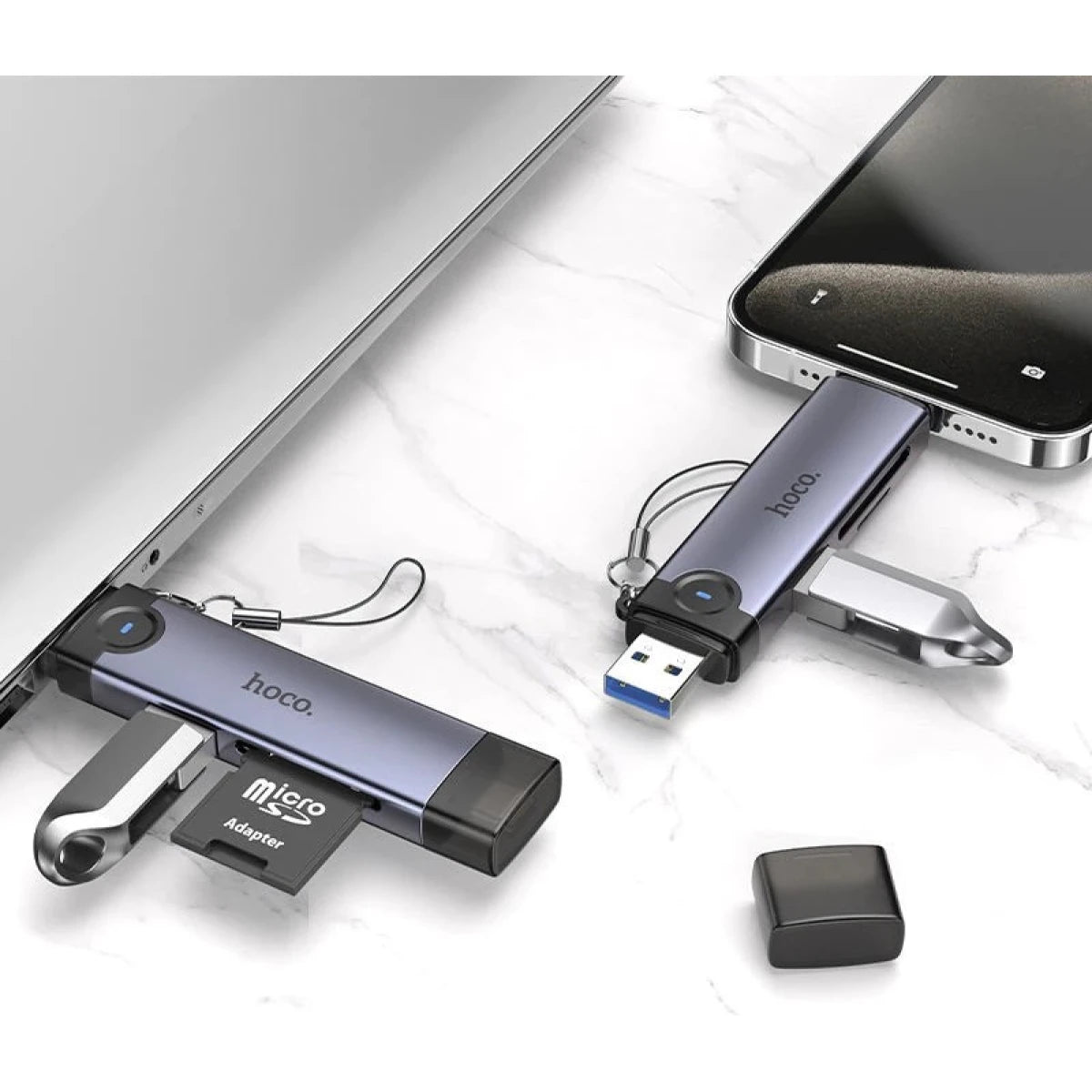 HOCO HB56 USB-A / USB-C OTG Card Reader for SD / TF with USB 2.0