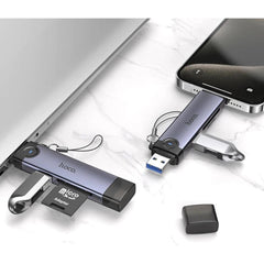 HOCO HB56 USB-A / USB-C OTG Card Reader for SD / TF with USB 2.0