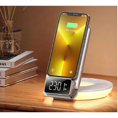 Mcdodo Ch 1610 4 In 1 Desktop Wireless Charger with Alarm & Night Lamp
