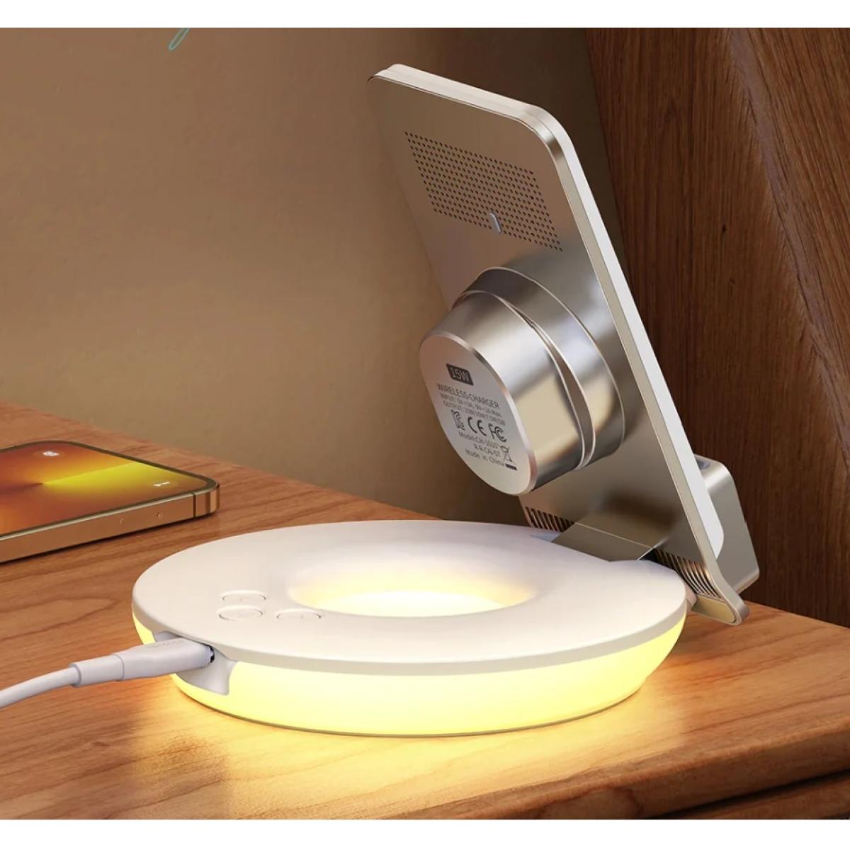 Mcdodo Ch 1610 4 In 1 Desktop Wireless Charger with Alarm & Night Lamp