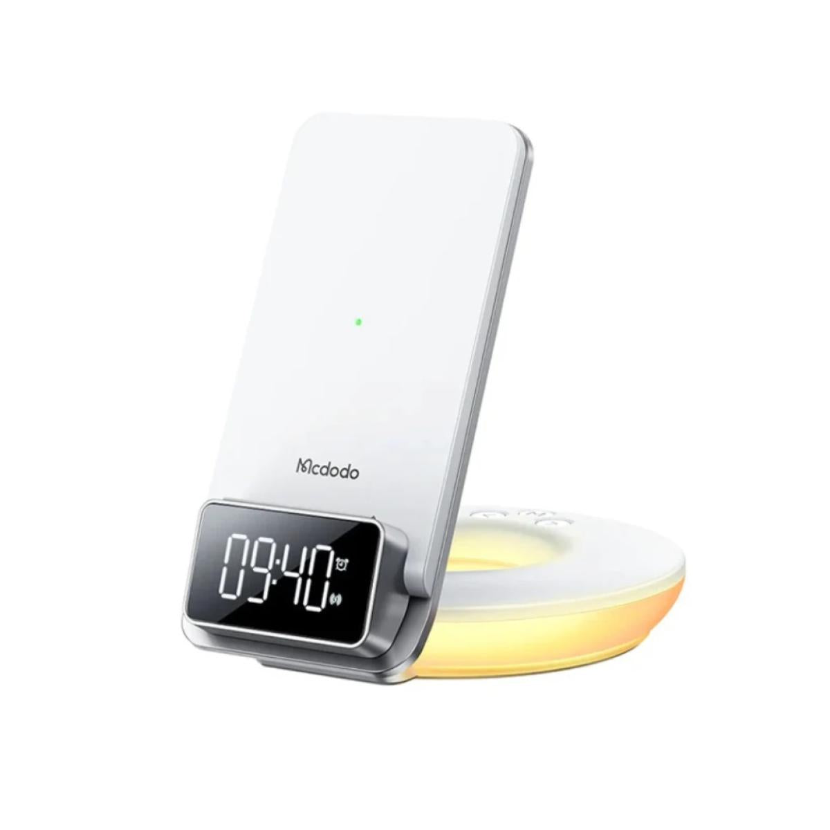Mcdodo Ch 1610 4 In 1 Desktop Wireless Charger with Alarm & Night Lamp