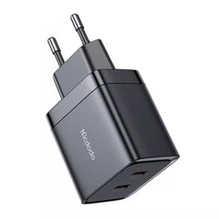Mcdodo Ch 2501 40w Gan Fast Charging Adapter With 2xtype C Input (black) - CompuMe