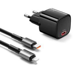 Mcdodo Ch 4040 20w Charger With C To Iphone Cable (black) - CompuMe