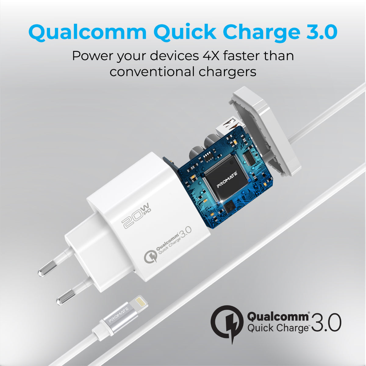 Promate USB - C cable for device connectivity
