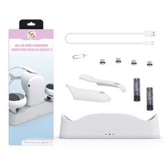 Jys Charging Station and Display Stand for Oculus Quest 2 Jys - OC003 with vr accessories