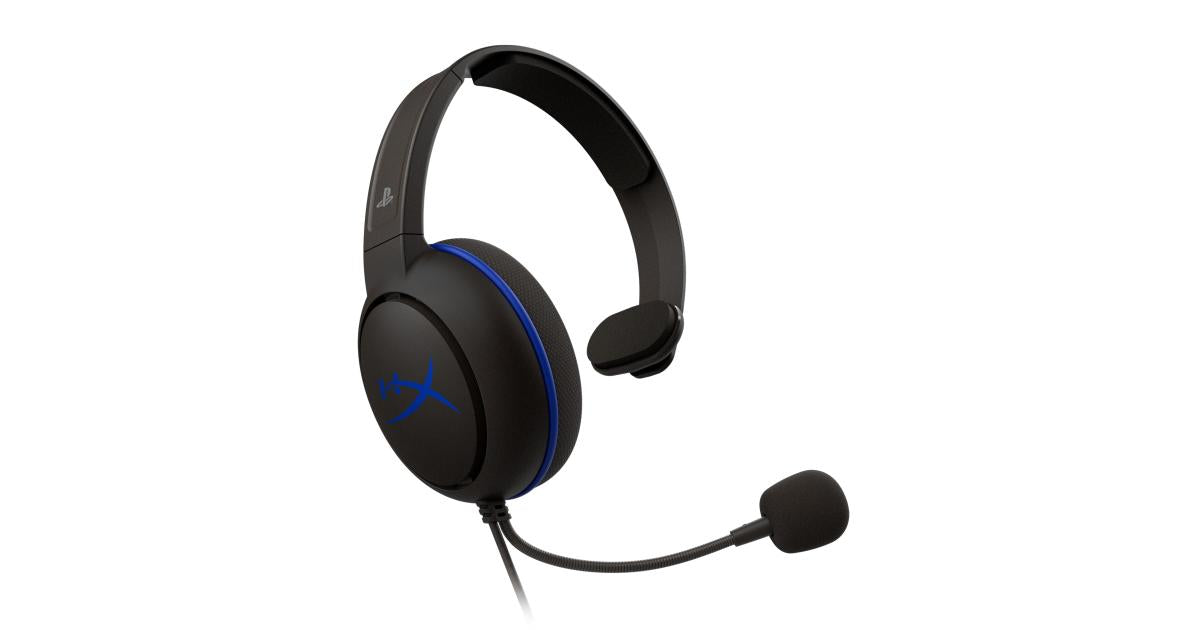HyperX Cloud Chat Headset – Official Playstation Licensed for PS4, Noise-Cancellation Microphone in-Line Audio Controls, Lightweight, Reversible