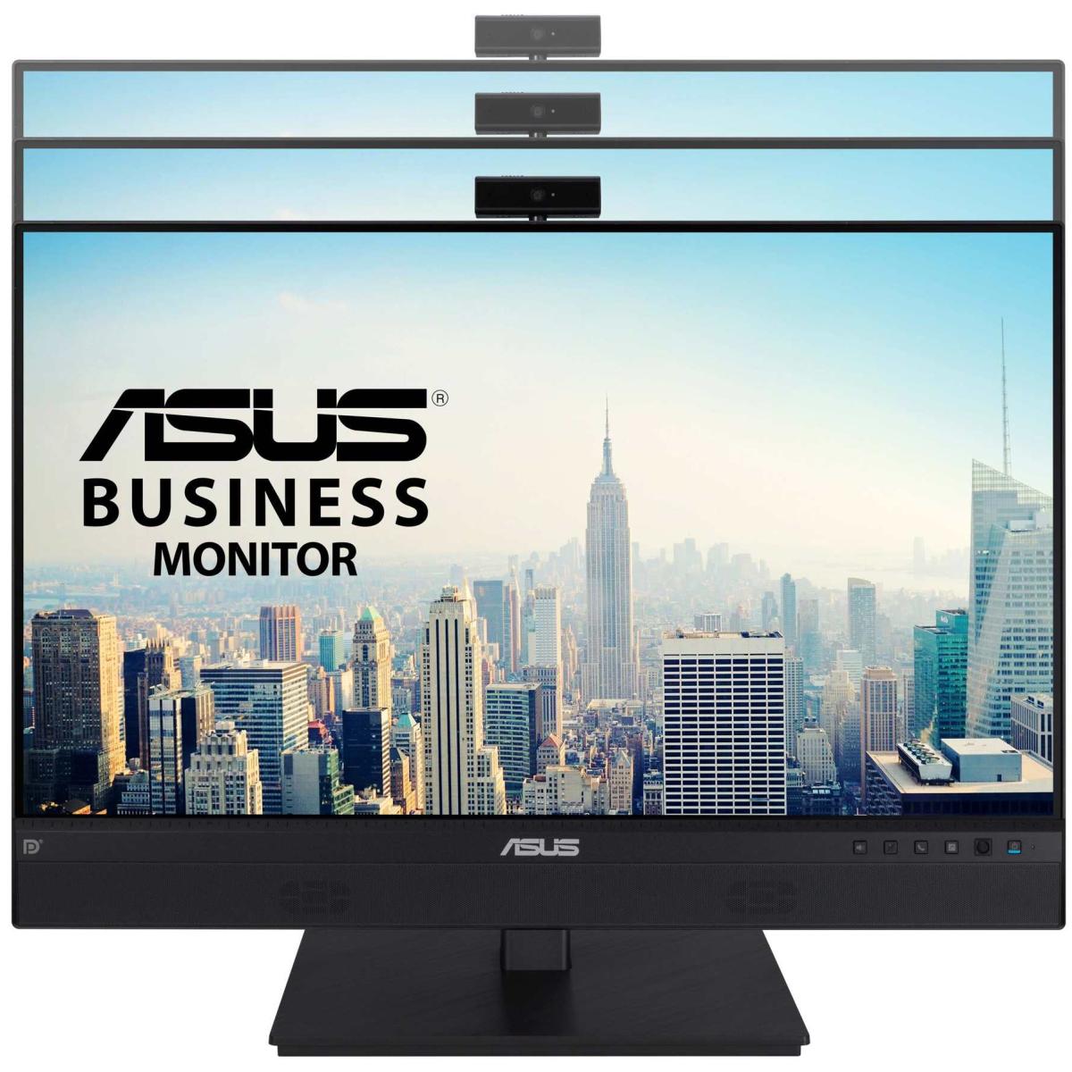 Asus Be24ecsnk 24” Ips Full Hd Video Conferencing Adjustable 2mp Webcam Ai Noise Canceling Mic, Speakers & Height Adjustable & Usb C Docking & Rj45