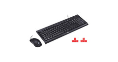 HP km100 USB Wired Gaming Waterproof Membrane Keyboard & Mouse Combo