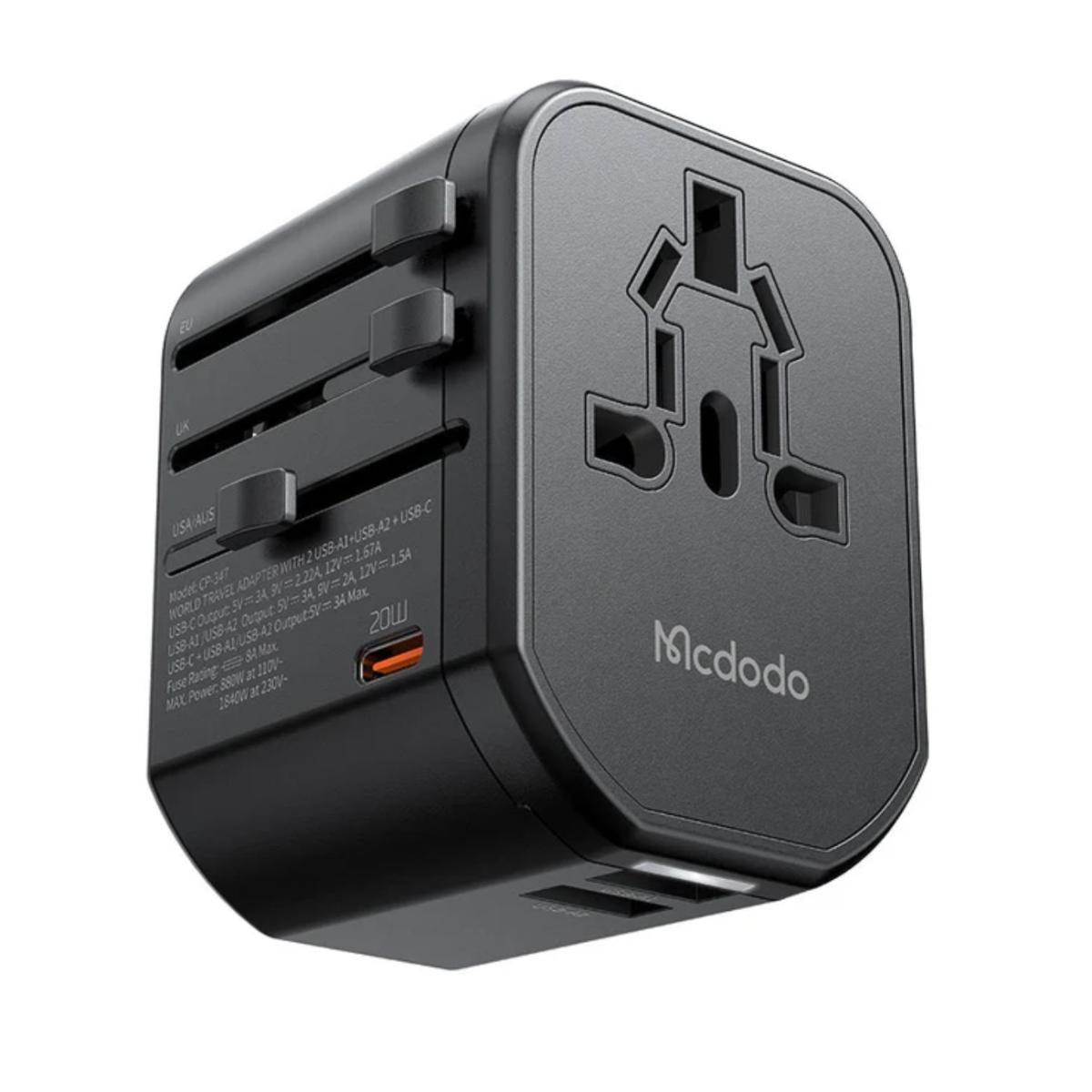 Mcdodo CP-3471 G1 Series 20W PD Fast Charging Universal Travel Adapter