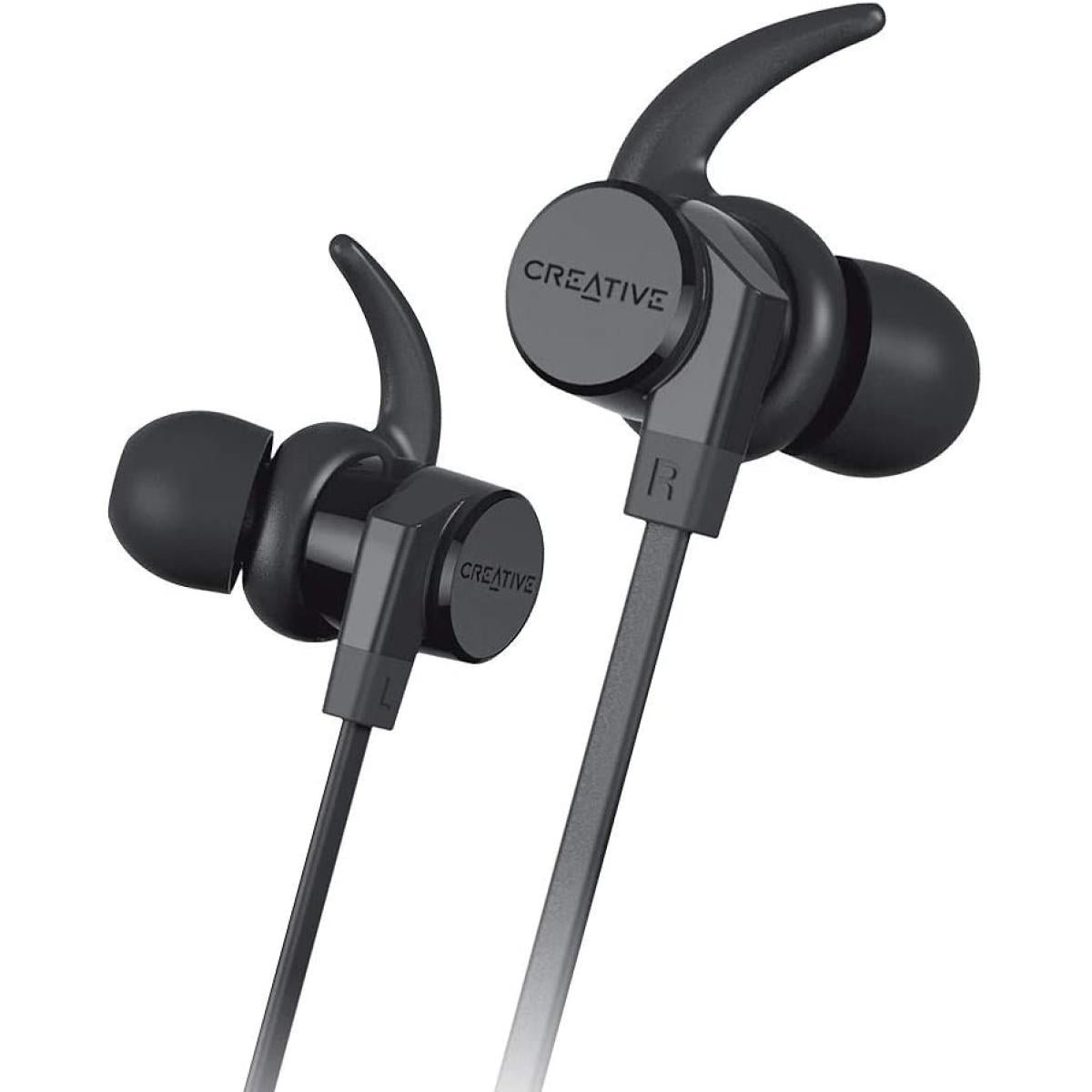 Creative Outlier One V2 Wireless Bluetooth 5.0 Sweatproof In Ear Headphones With Ipx5 Certified Water Resistant, Built In Microphone, And 9.5 Hours Battery Life For Gym, Running, Exercise And Sports Creative Outlier One V2 Wireless Bluetooth 5.0 Sweatproof In Ear Headphones With Ipx5 Certified Water Resistant, Built In Microphone, And 9.5 Hours Battery Life For Gym, Running, Exercise And Sports
