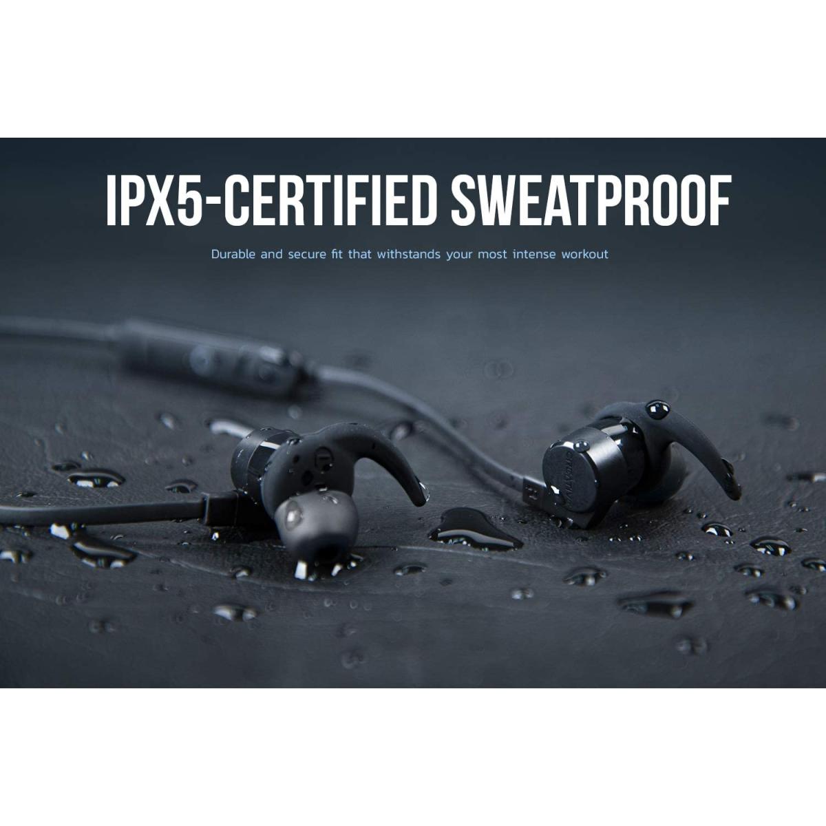 Creative Outlier One V2 Wireless Bluetooth 5.0 Sweatproof In Ear Headphones With Ipx5 Certified Water Resistant, Built In Microphone, And 9.5 Hours Battery Life For Gym, Running, Exercise And Sports Creative Outlier One V2 Wireless Bluetooth 5.0 Sweatproof In Ear Headphones With Ipx5 Certified Water Resistant, Built In Microphone, And 9.5 Hours Battery Life For Gym, Running, Exercise And Sports
