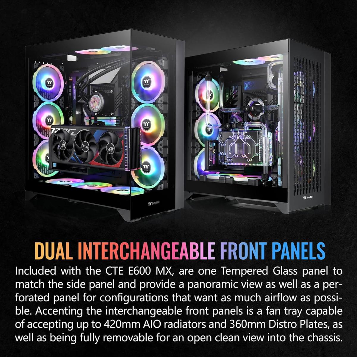 Thermaltake PCIe PC case for desktop computer builds and component installation