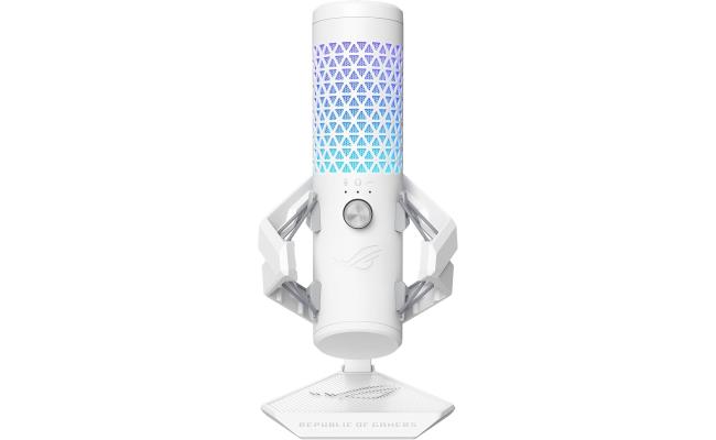 Asus Rog Carnyx Professional Cardioid Condenser Gaming Microphone, 192 Khz / 24 Bit Sampling Rate, High Pass Filter & Built In Pop Filter, Touch Mute, Aurasync Rgb Lighting, White Asus Rog Carnyx Professional Cardioid Condenser Gaming Microphone, 192 Khz / 24 Bit Sampling Rate, High Pass Filter & Built In Pop Filter, Touch Mute, Aurasync Rgb Lighting, White
