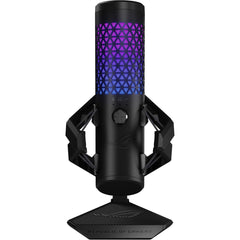 ASUS ROG Carnyx Professional Cardioid Condenser Gaming Microphone, 192 kHz / 24-bit Sampling Rate, High-pass Filter & Built-in Pop Filter, Touch Mute, AuraSync RGB Lighting, Black
