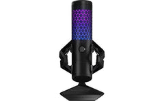 ASUS ROG Carnyx Professional Cardioid Condenser Gaming Microphone, 192 kHz / 24-bit Sampling Rate, High-pass Filter & Built-in Pop Filter, Touch Mute, AuraSync RGB Lighting, Black