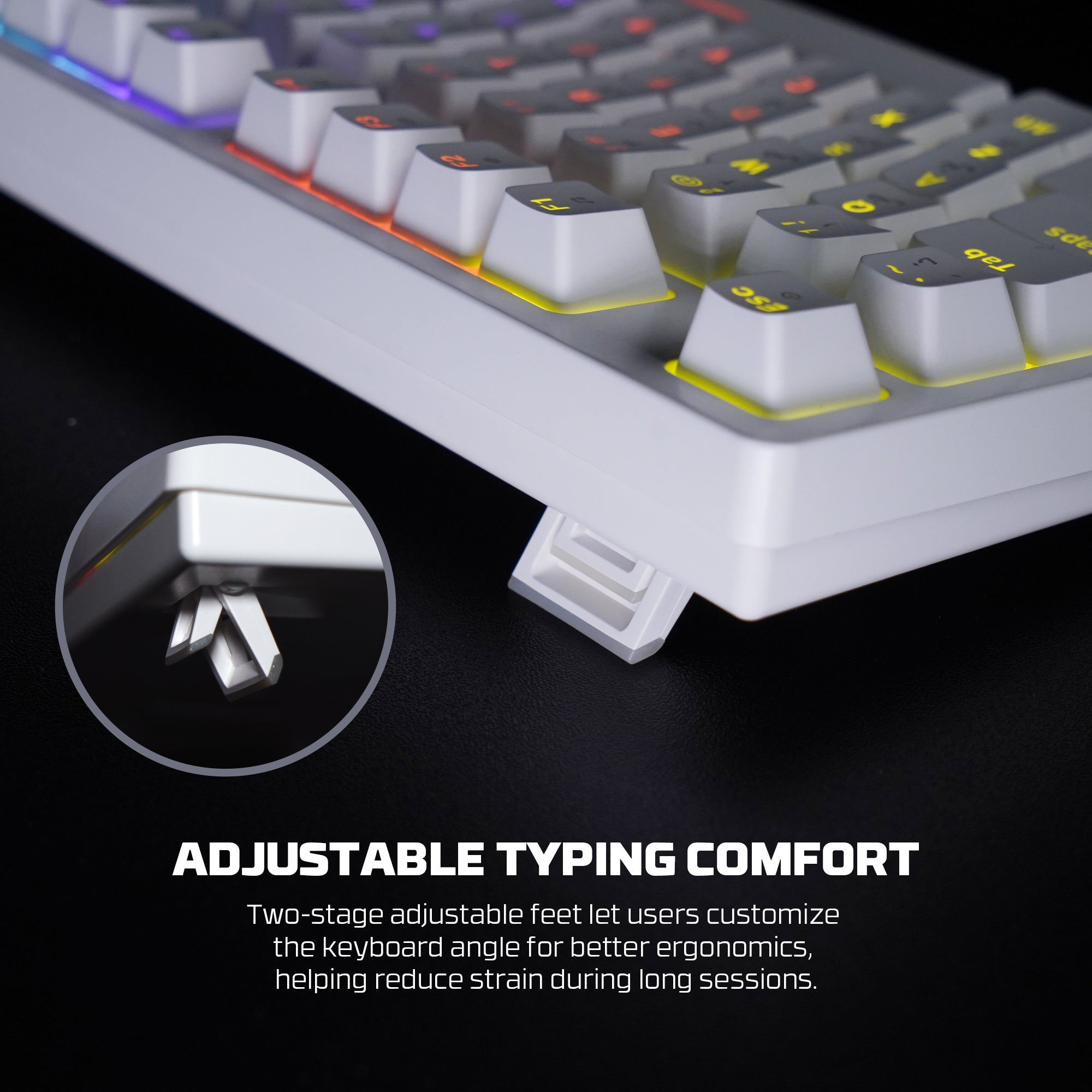 Fantech RGB mechanical gaming keyboard for computer setup